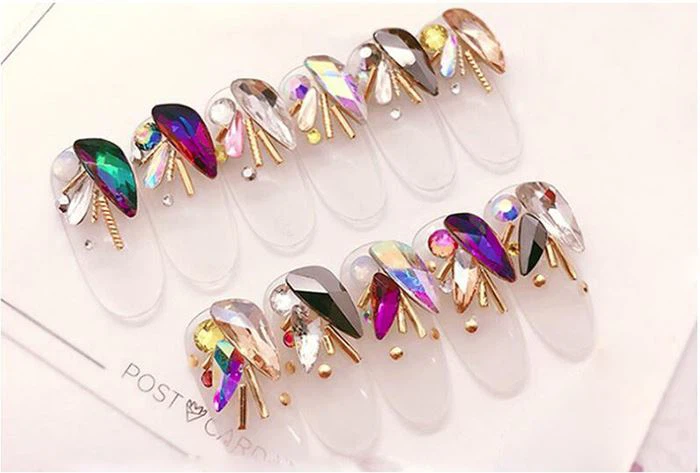 pointback nail rhinestone