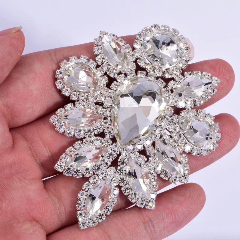Rhinestone Flowers Embellishments (3)